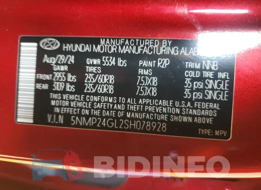 5NMP24GL2SH078928 Photo# 14