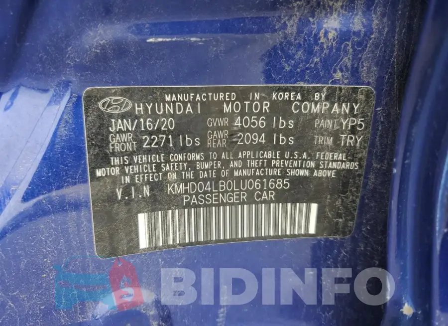 KMHD04LB0LU061685 Photo# 12