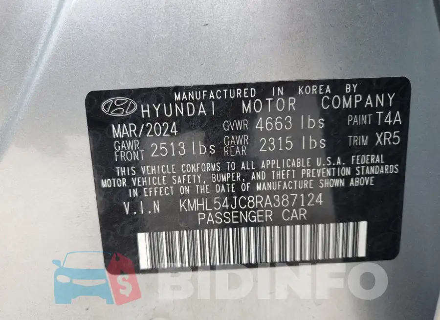 KMHL54JC8RA387124 Photo# 12