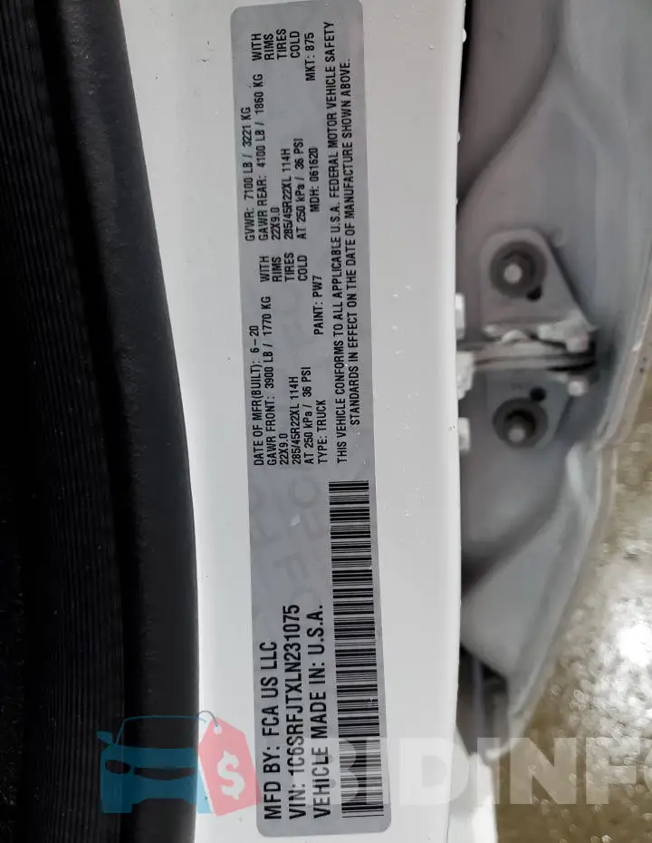 1C6SRFJTXLN231075 Photo# 12