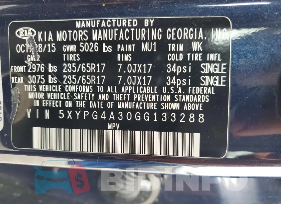 5XYPG4A30GG133288 Photo# 13