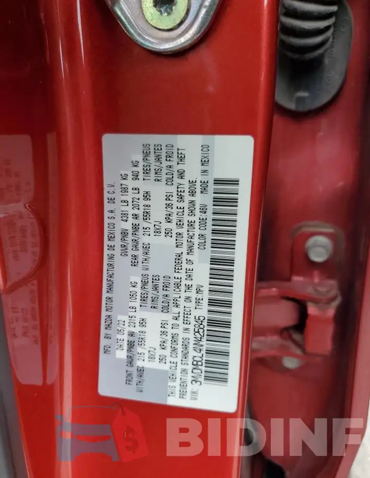 3MVDMBCL4NM425845 Photo# 13