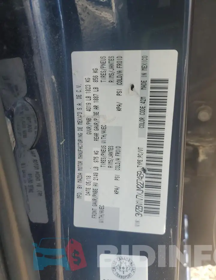 3MZBN1V7XJM227469 Photo# 12