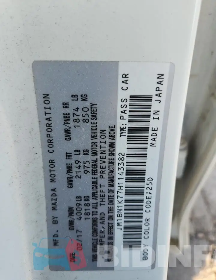 JM1BN1K77H1143382 Photo# 12