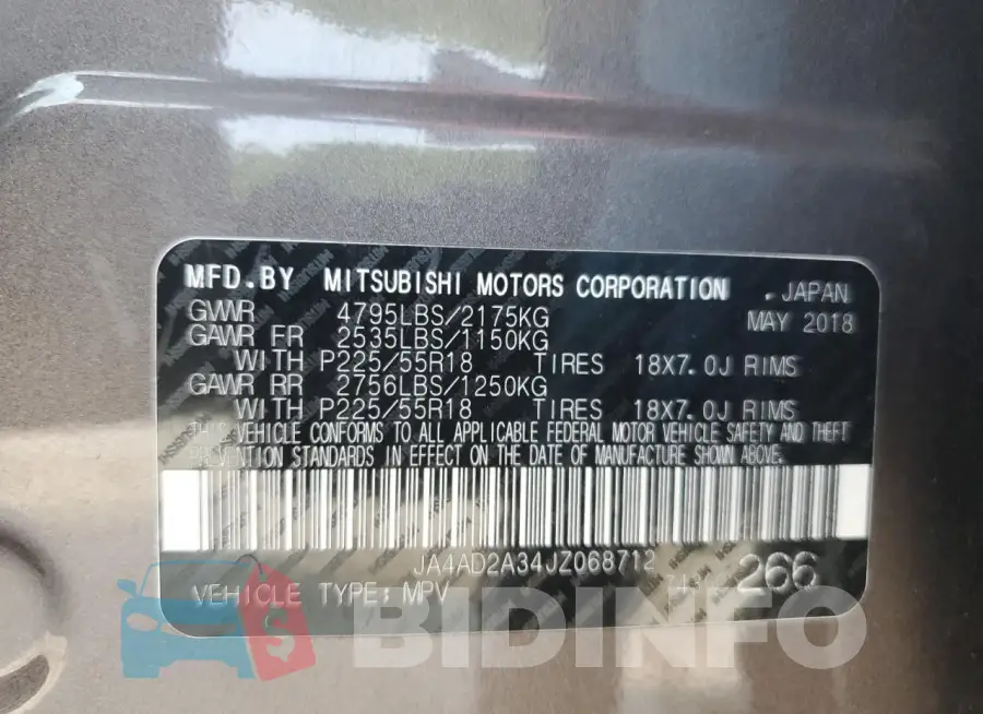 JA4AD2A34JZ068712 Photo# 14