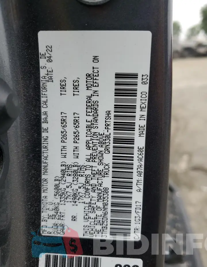3TMBZ5DN6NM035308 Photo# 13
