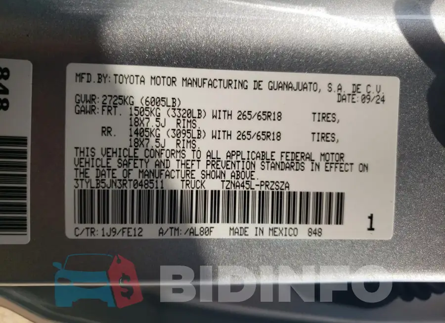 3TYLB5JN3RT048511 Photo# 12