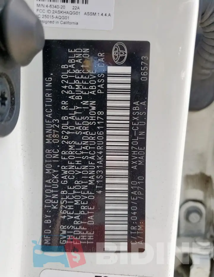4T1S31AK4RU061178 Photo# 12