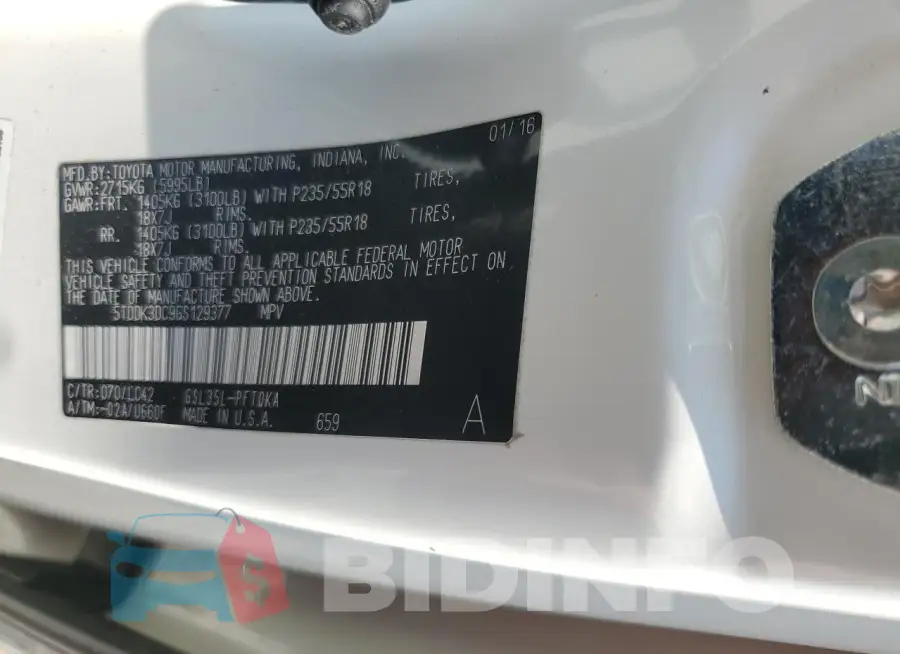 5TDDK3DC9GS129377 Photo# 13