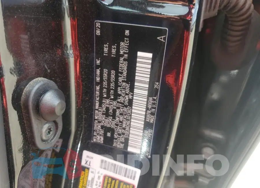 5TDEBRCH6LS013827 Photo# 13