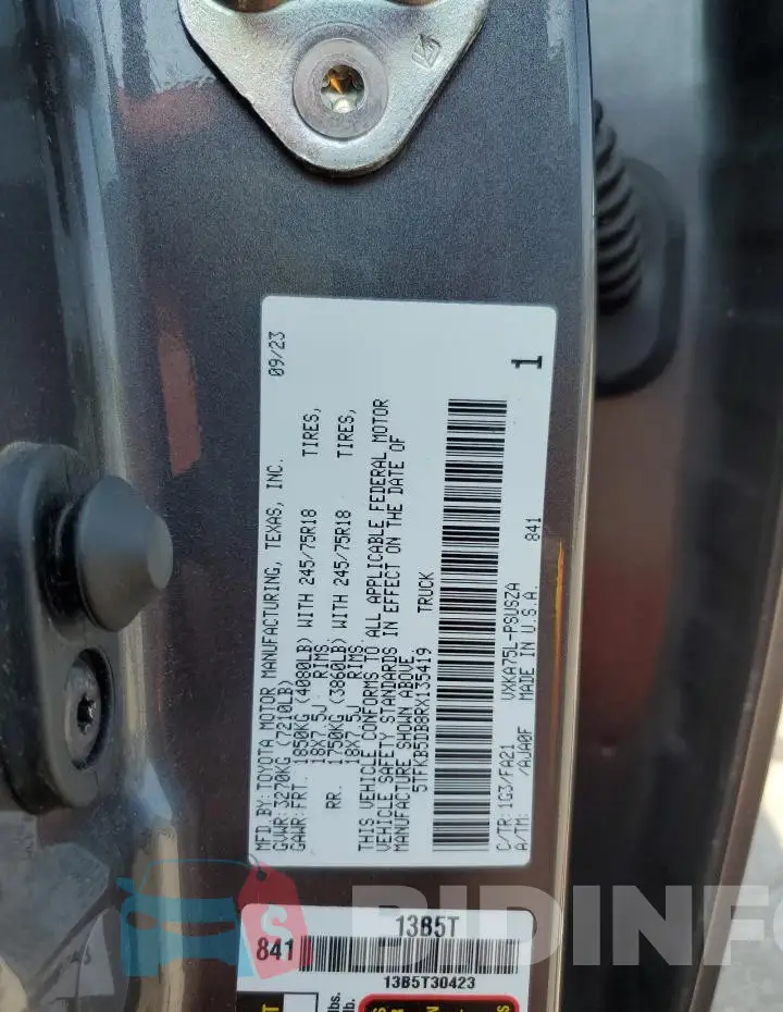 5TFKB5DB8RX135419 Photo# 12
