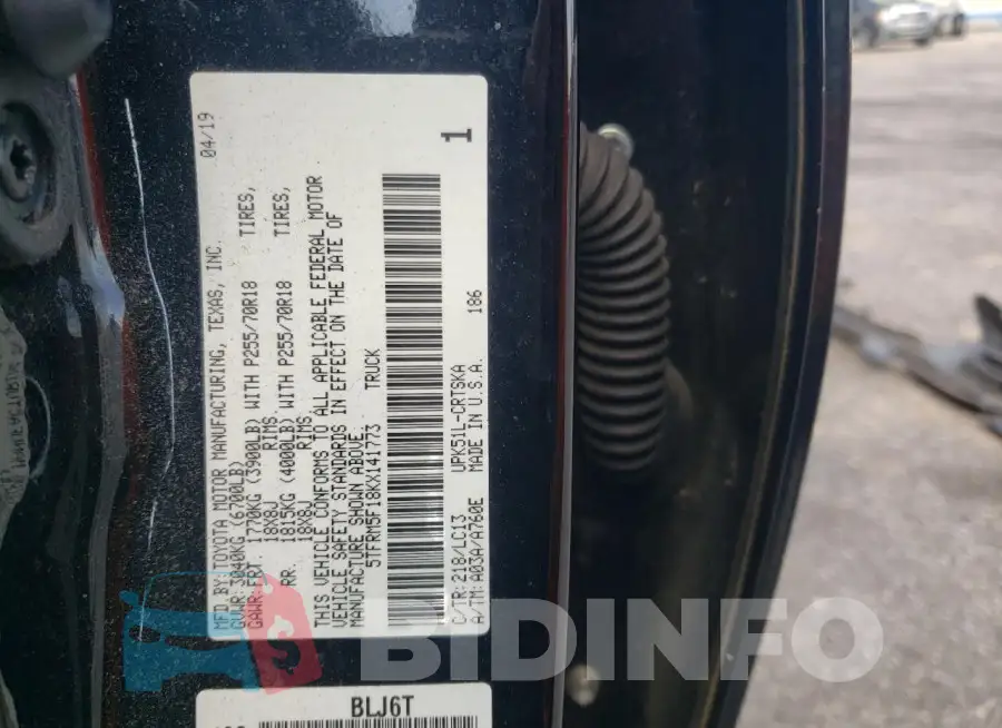 5TFRM5F18KX141773 Photo# 13