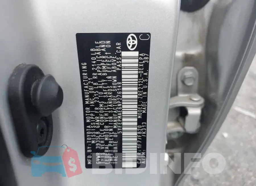 5YFEPMAE6NP276148 Photo# 12