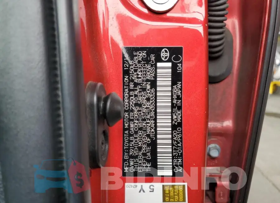 JTDKARFUXH3533326 Photo# 12
