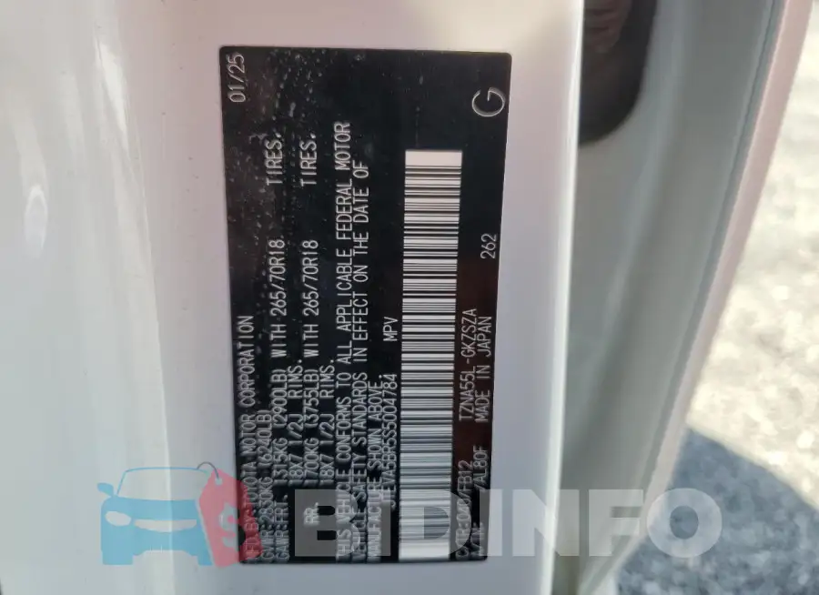 JTEVA5BR5S5004784 Photo# 13