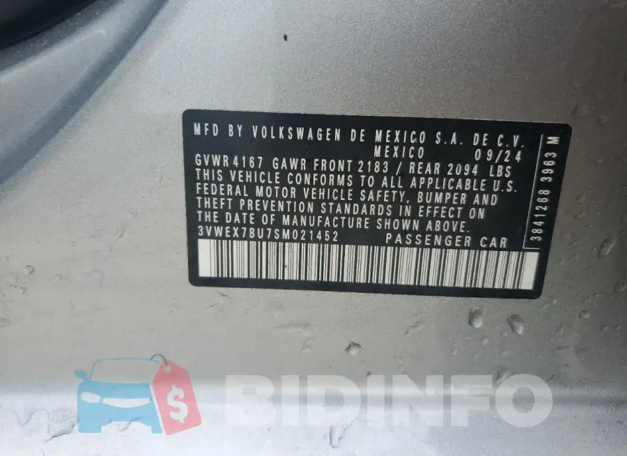 3VWEX7BU7SM021452 Photo# 13