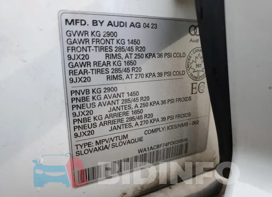 WA1ACBF74PD020566 Photo# 14