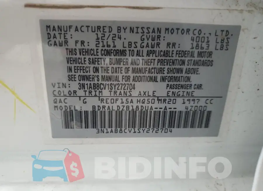 3N1AB8CV1SY272704 Photo# 12