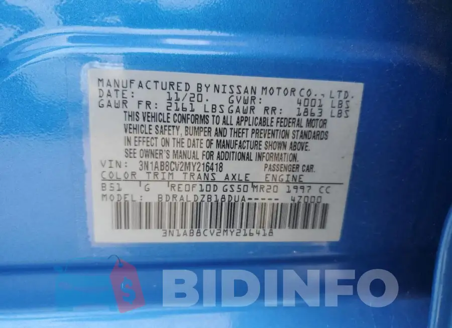 3N1AB8CV2MY216418 Photo# 12
