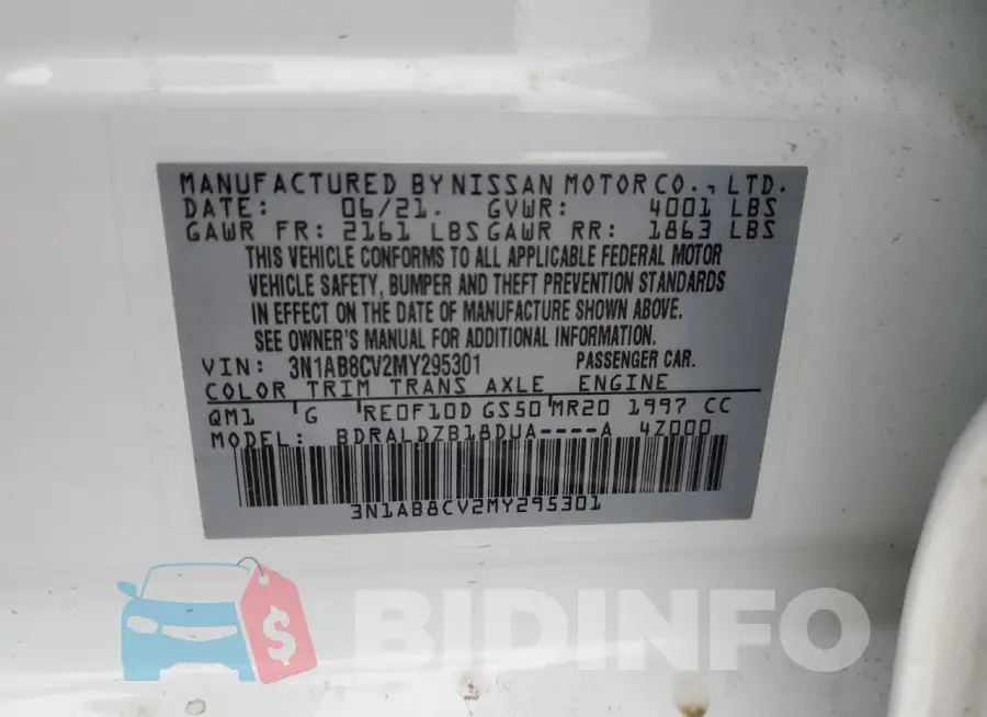 3N1AB8CV2MY295301 Photo# 12