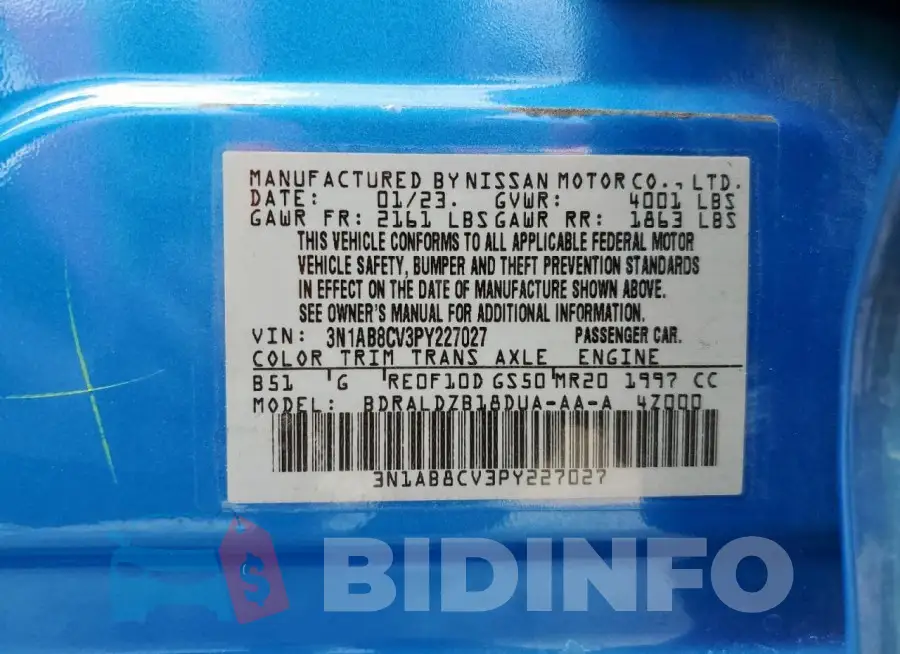 3N1AB8CV3PY227027 Photo# 12