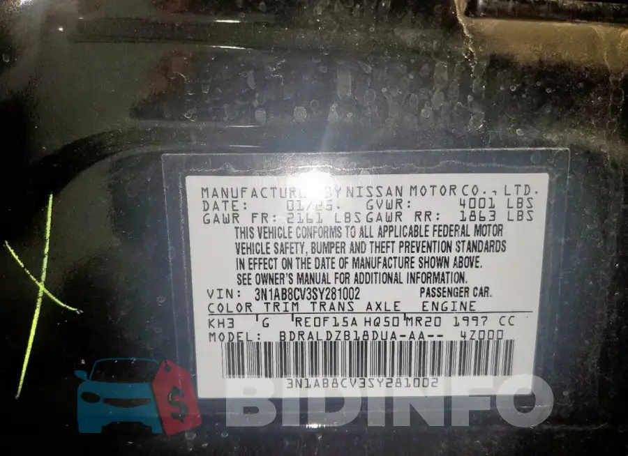 3N1AB8CV3SY281002 Photo# 12