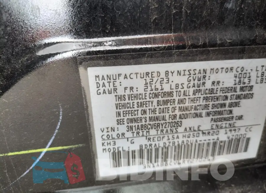3N1AB8CV6RY270263 Photo# 12