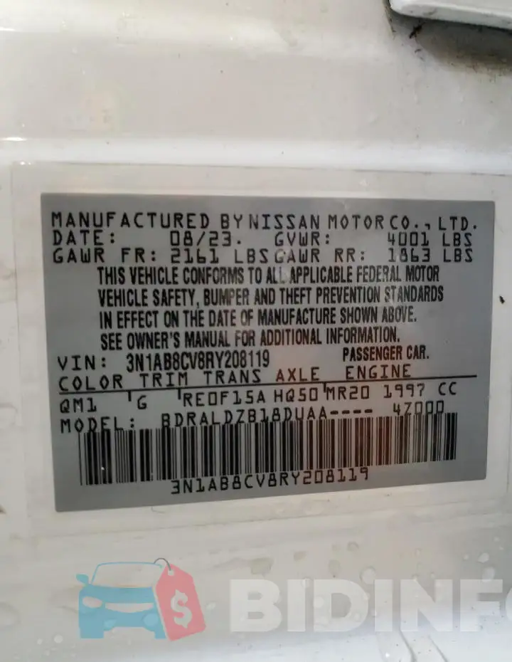3N1AB8CV8RY208119 Photo# 12