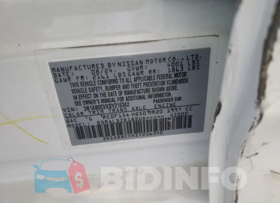 3N1AB8CVXSY216342 Photo# 12