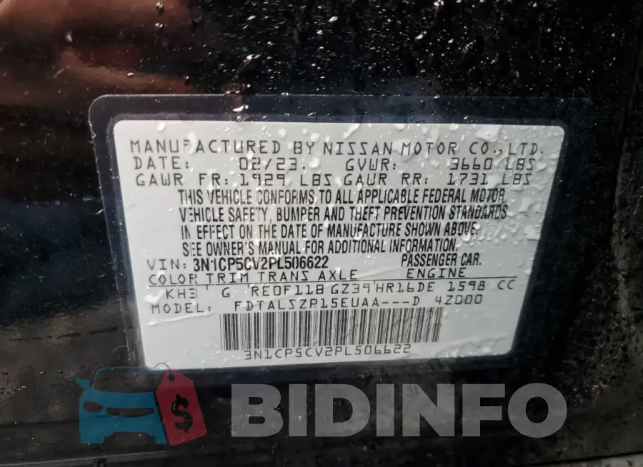 3N1CP5CV2PL506622 Photo# 12