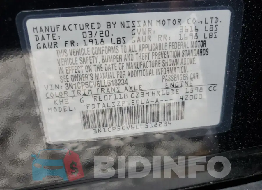 3N1CP5CV6LL518234 Photo# 14
