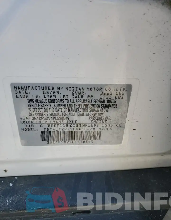 3N1CP5DV4PL538549 Photo# 14