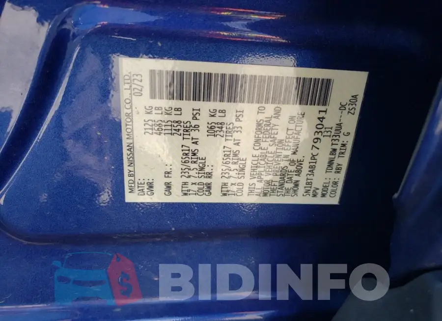 5N1BT3AB1PC793041 Photo# 14