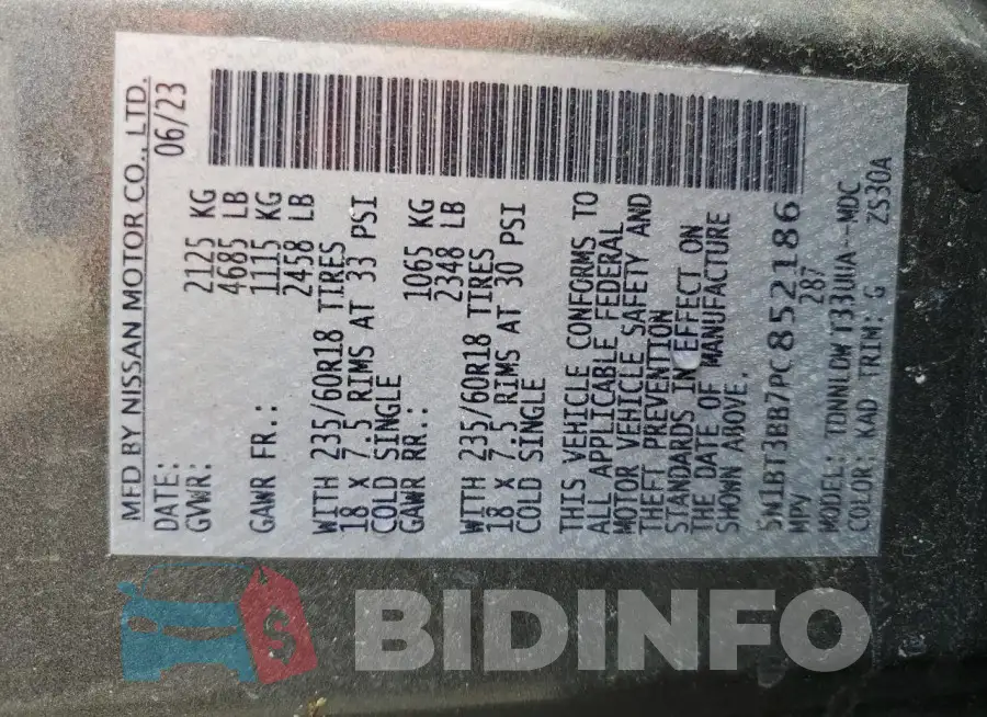 5N1BT3BB7PC852186 Photo# 12