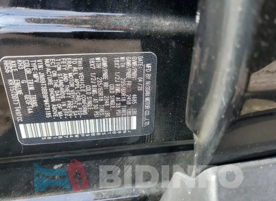 JN8BT3BB9PW478185 Photo# 13
