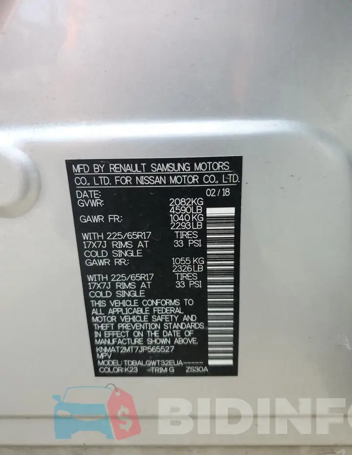 KNMAT2MT7JP565527 Photo# 14