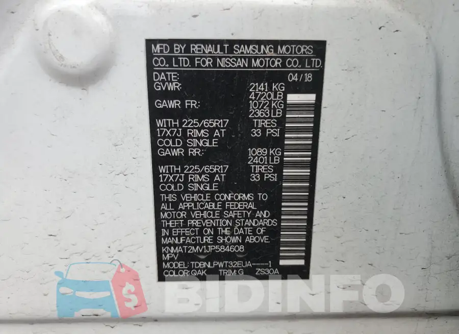 KNMAT2MV1JP584608 Photo# 13
