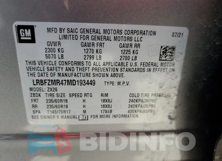 LRBFZMR47MD193449 Photo# 14