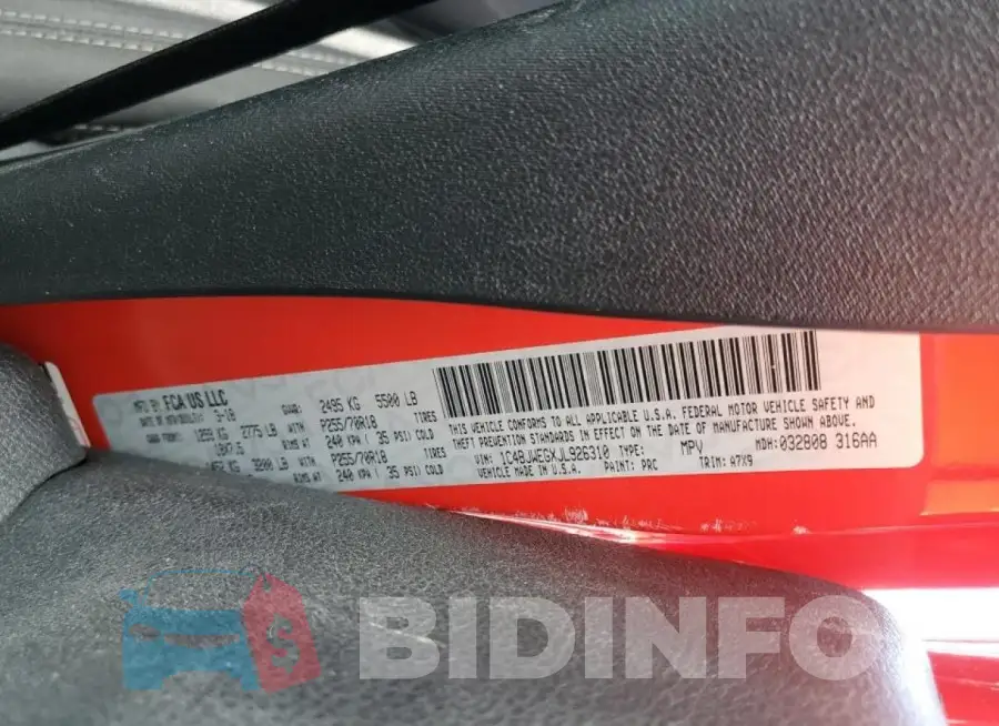 1C4BJWEGXJL926310 Photo# 10