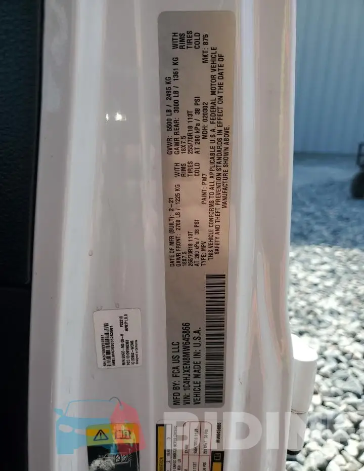 1C4HJXEN8MW645866 Photo# 12