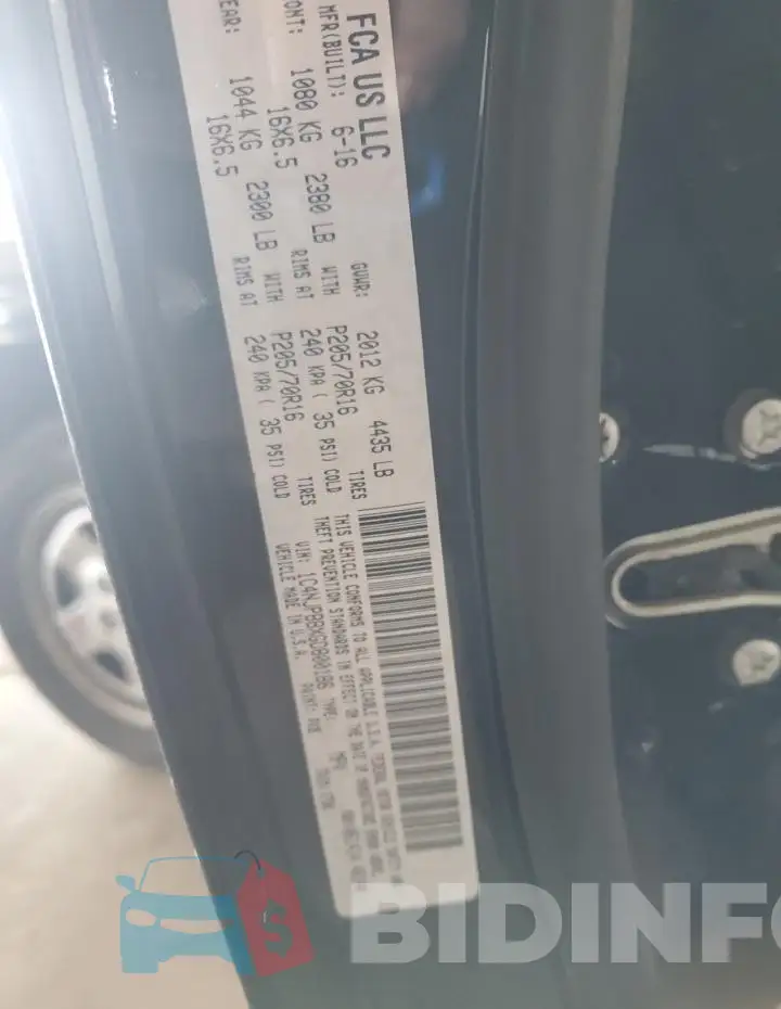 1C4NJPBBXGD800186 Photo# 12