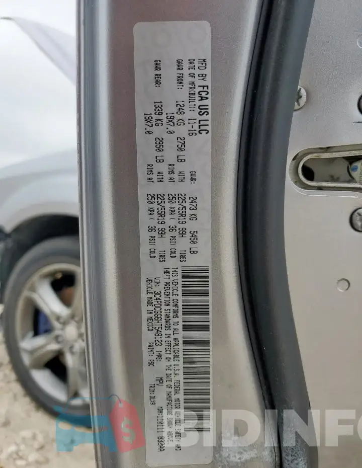 3C4PDCGG6HT548123 Photo# 13