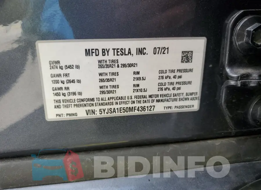 5YJSA1E50MF436127 Photo# 12