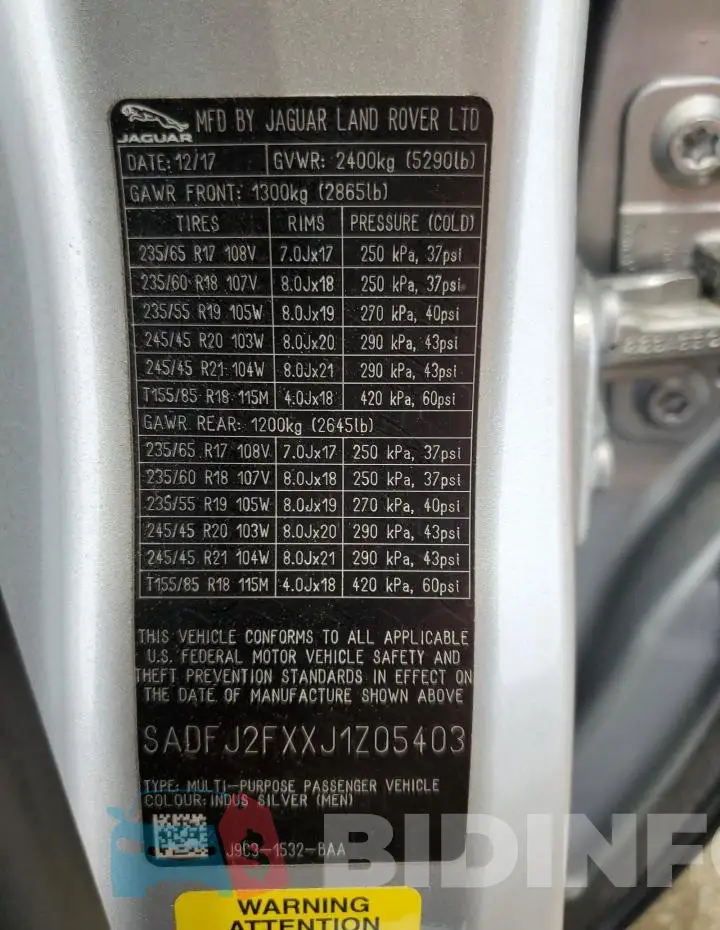SADFJ2FXXJ1Z05403 Photo# 13