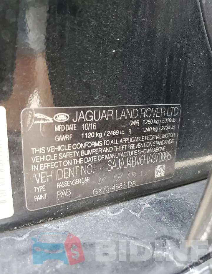SAJAJ4BV6HA970895 Photo# 12