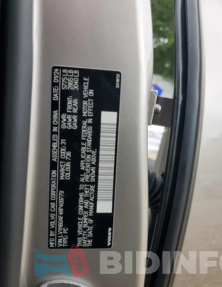 LVYH60AF4RP409779 Photo# 12