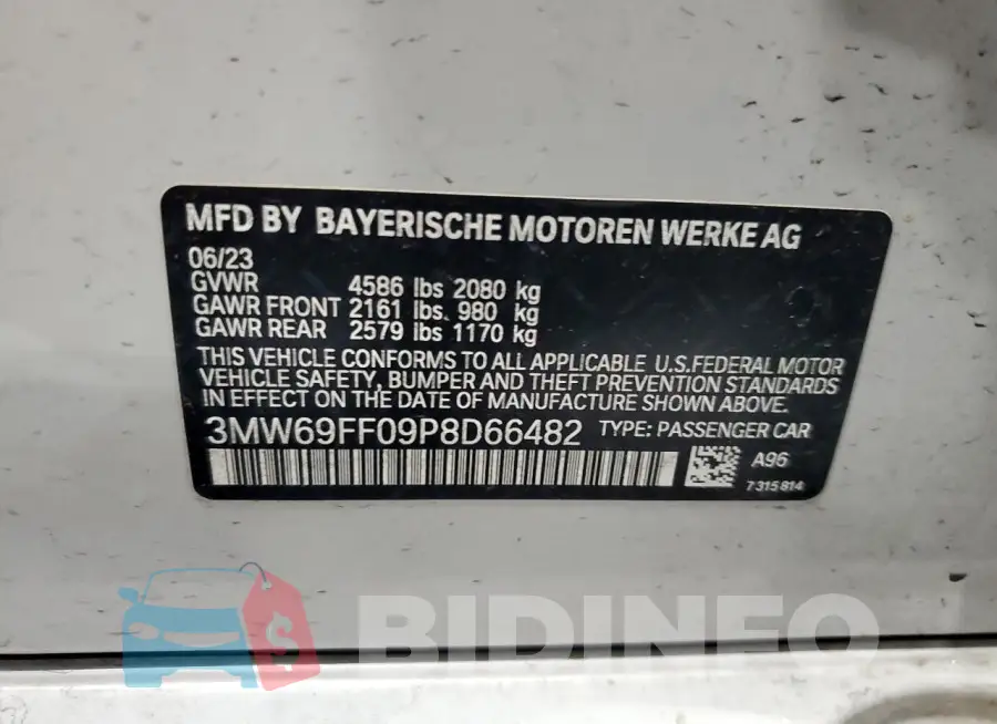 3MW69FF09P8D66482 Photo# 12