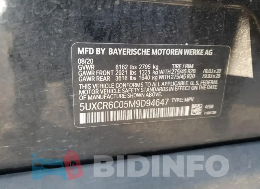 5UXCR6C05M9D94647 Photo# 12