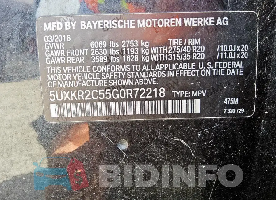 5UXKR2C55G0R72218 Photo# 14