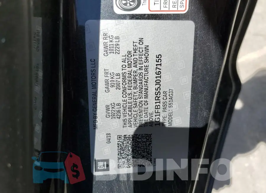 1G1FB1RS5J0167155 Photo# 12